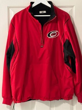 Carolina Hurricanes 1/4” Zip Reversible Pullover Jacket - Size Large/X-Large